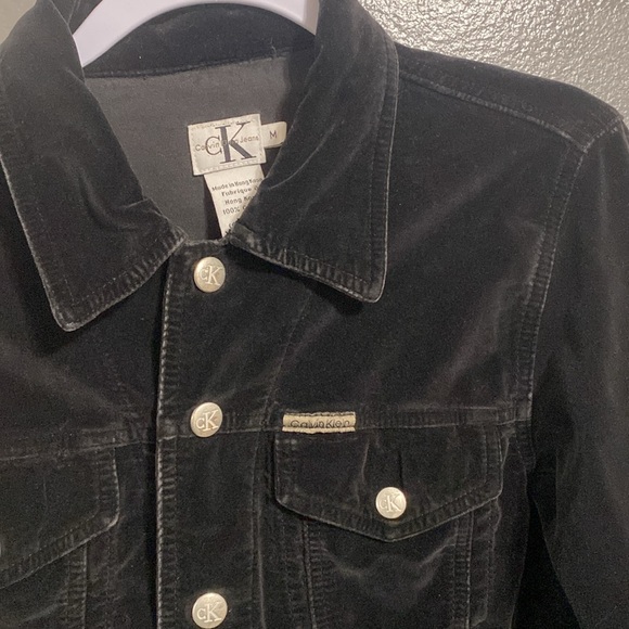 Calvin Klein Jeans Velour Jacket - Picture 2 of 9